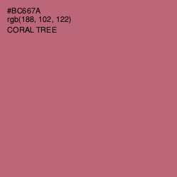 #BC667A - Coral Tree Color Image